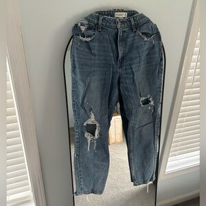 Abercrombie curve love mom jeans